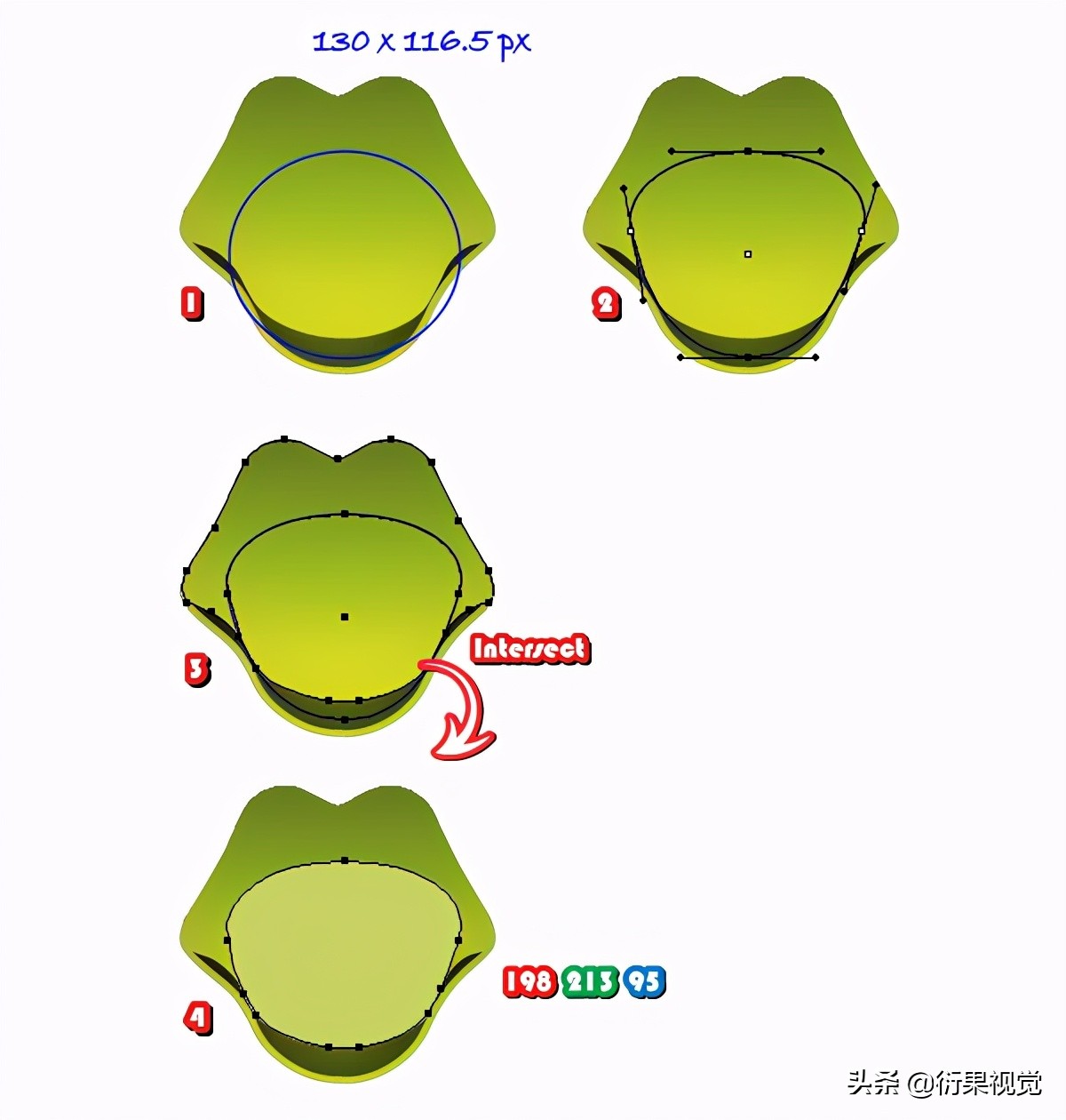 AI軟件教程，繪制卡通圖形操作步驟