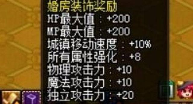 dnf套裝齊后細(xì)節(jié)提升之婚房屬性
