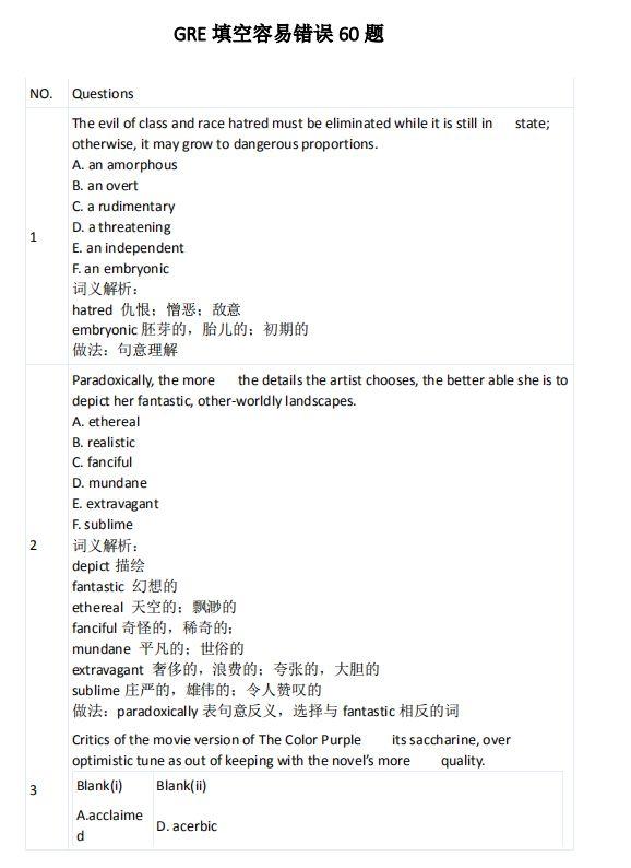 GRE考試內(nèi)容有什么？2020年GRE考生人手必備實用攻略