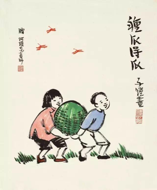 豐子愷最著名的十幅漫畫圖(豐子愷100幅漫畫處處是真)(46)