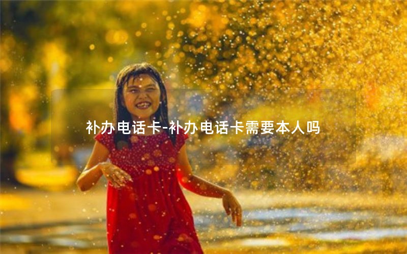 補(bǔ)辦電話卡-補(bǔ)辦電話卡需要本人嗎